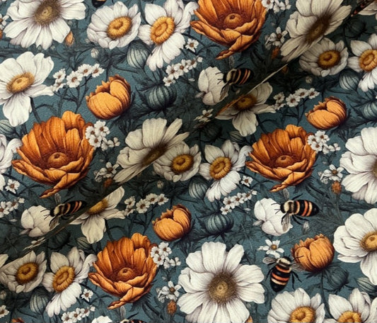 Autumn flower romper