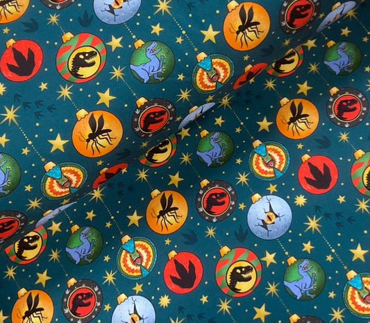 Jurassic christmas romper