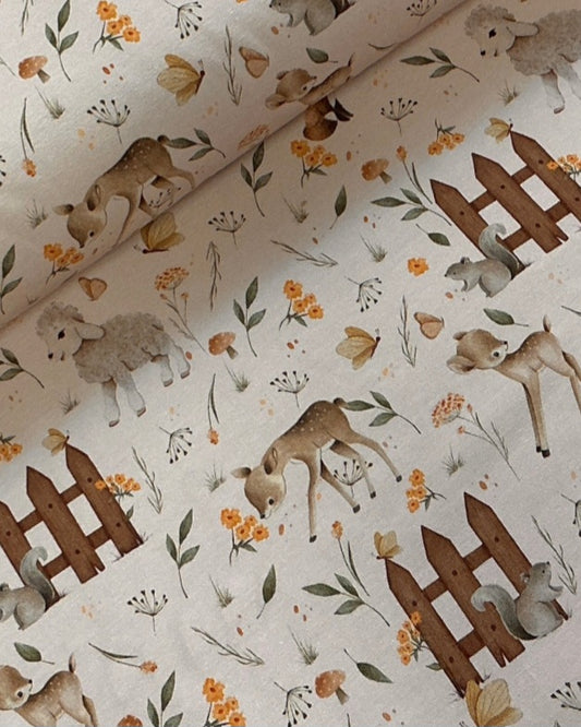 Deer in meadow romper