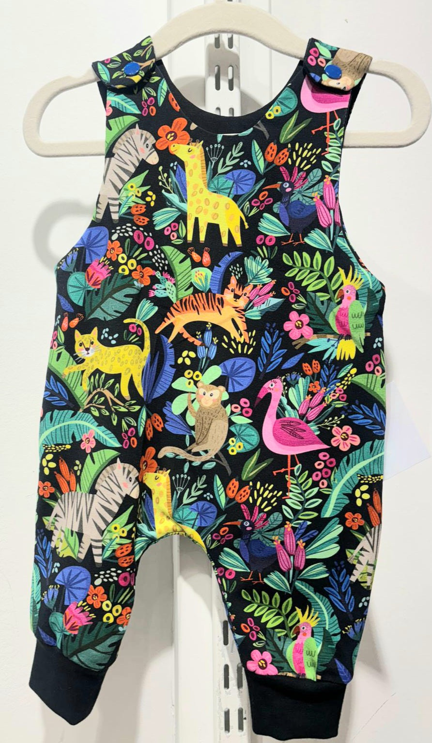 Colourful rainforest romper